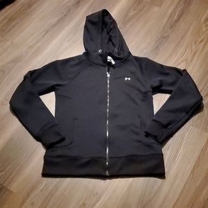 Womens Black Under Armour cold gear Hoodie fleece